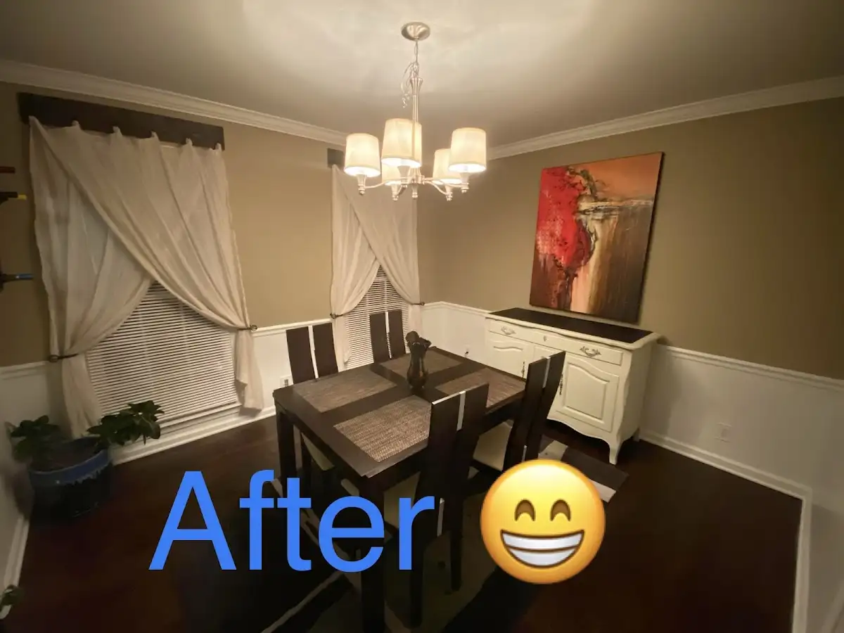 Professional dining room restoration after water damage in Dallas